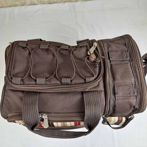 Picnic Time Moka Collection Picnic Cooler Tote with Food & Wine Compartments - Picture 4 of 16